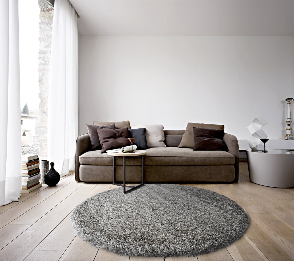 Twilight Shaggy -  039-0001 9999  - Silver-  Rugs and Runners- CIRCLES/SQUARES AVAILABLE- MC