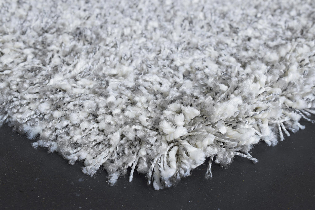 Twilight Shaggy -  039-0001 6699  - White Silver-  Rugs and Runners- CIRCLES/SQUARES AVAILABLE- MC (Copy)