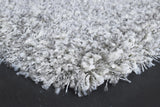 Twilight Shaggy -  039-0001 6699  - White Silver-  Rugs and Runners- CIRCLES/SQUARES AVAILABLE- MC (Copy)
