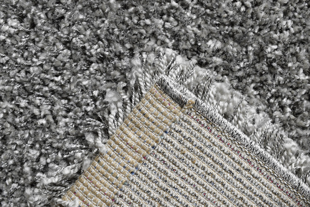 Twilight Shaggy -  039-0001 9999  - Silver-  Rugs and Runners- CIRCLES/SQUARES AVAILABLE- MC