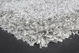 Twilight Shaggy -  039-0001 9999  - Silver-  Rugs and Runners- CIRCLES/SQUARES AVAILABLE- MC