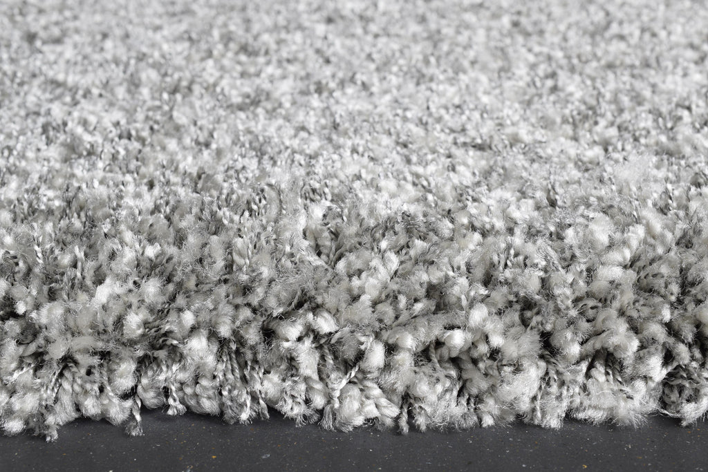 Twilight Shaggy -  039-0001 9999  - Silver-  Rugs and Runners- CIRCLES/SQUARES AVAILABLE- MC