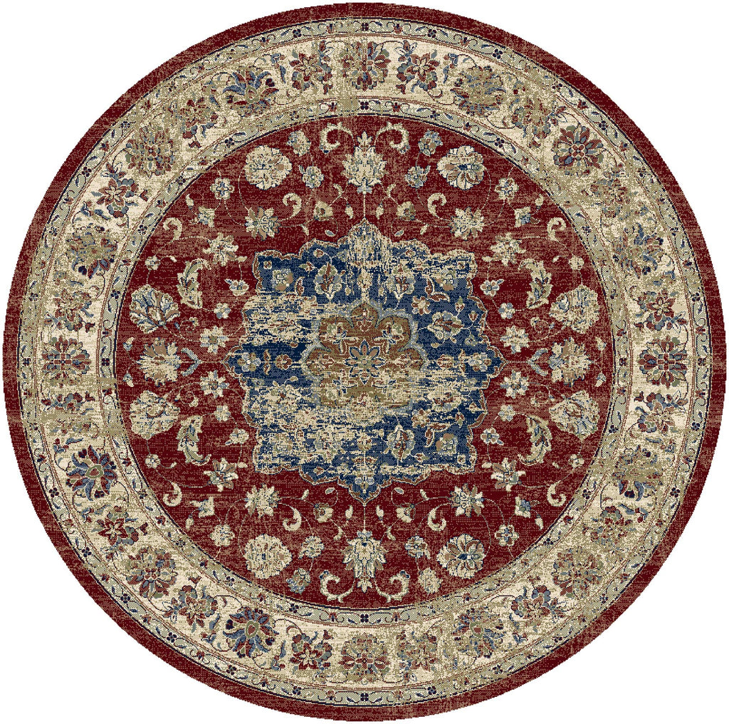 Da Vinci Rugs/Runners/Circles - 057 - 0559 1464 - Red- MC