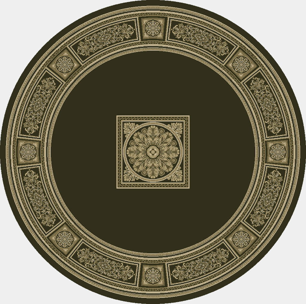 Da Vinci Rugs/Runners/Circles - 057 - 0801 3233- Gold/Black