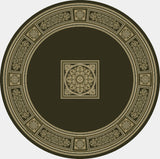 Da Vinci Rugs/Runners/Circles - 057 - 0801 3233- Gold/Black