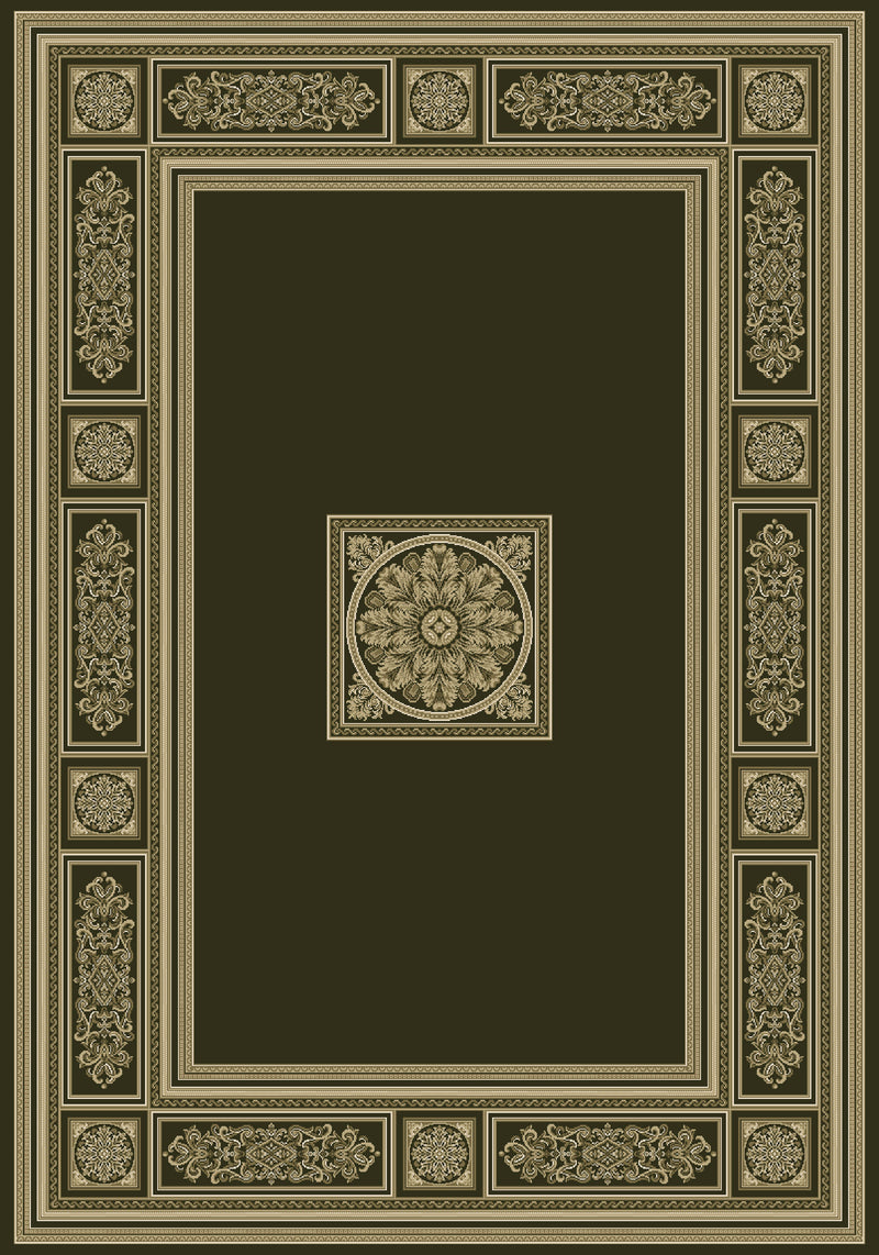 Da Vinci Rugs/Runners/Circles - 057 - 0801 3233- Gold/Black