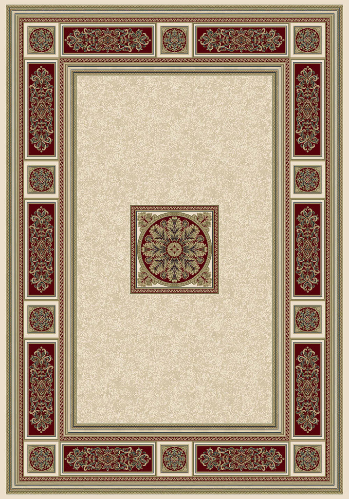 Da Vinci Rugs/Runners/Circles - 057 - 0801 6414- Gold/Red