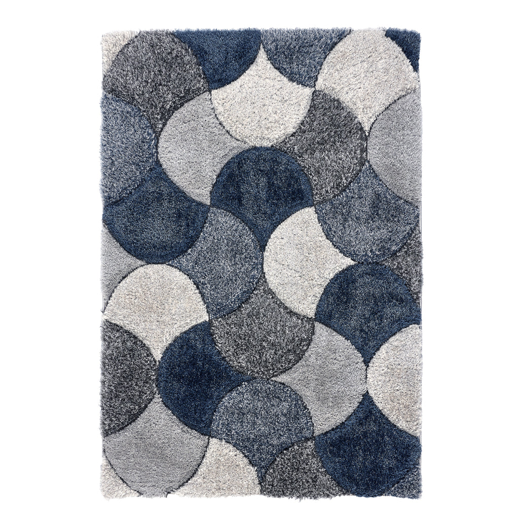 3d Scallop -Navy- Pheonox Rugs