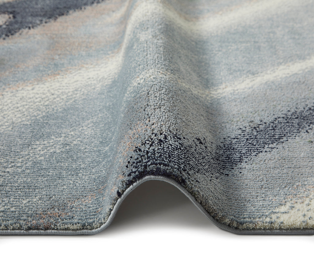 Amara - AMA106 - Ivory / Grey / Blue  - Rama (Concept Looms)