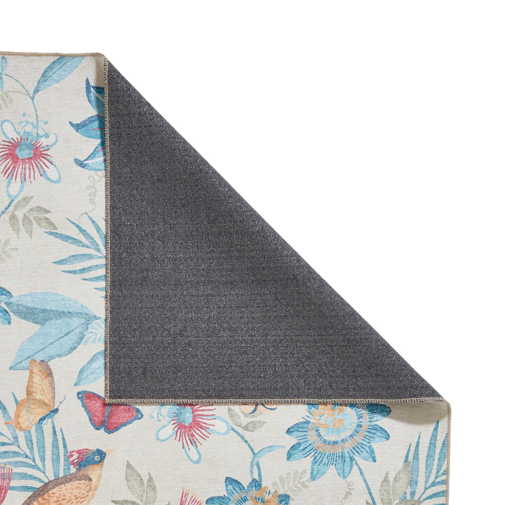 Amya - Tropical Birds - Blue - Catherine Lansfield - Think Rugs