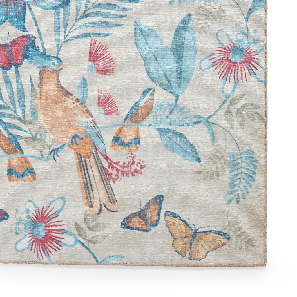 Amya - Tropical Birds - Blue - Catherine Lansfield - Think Rugs