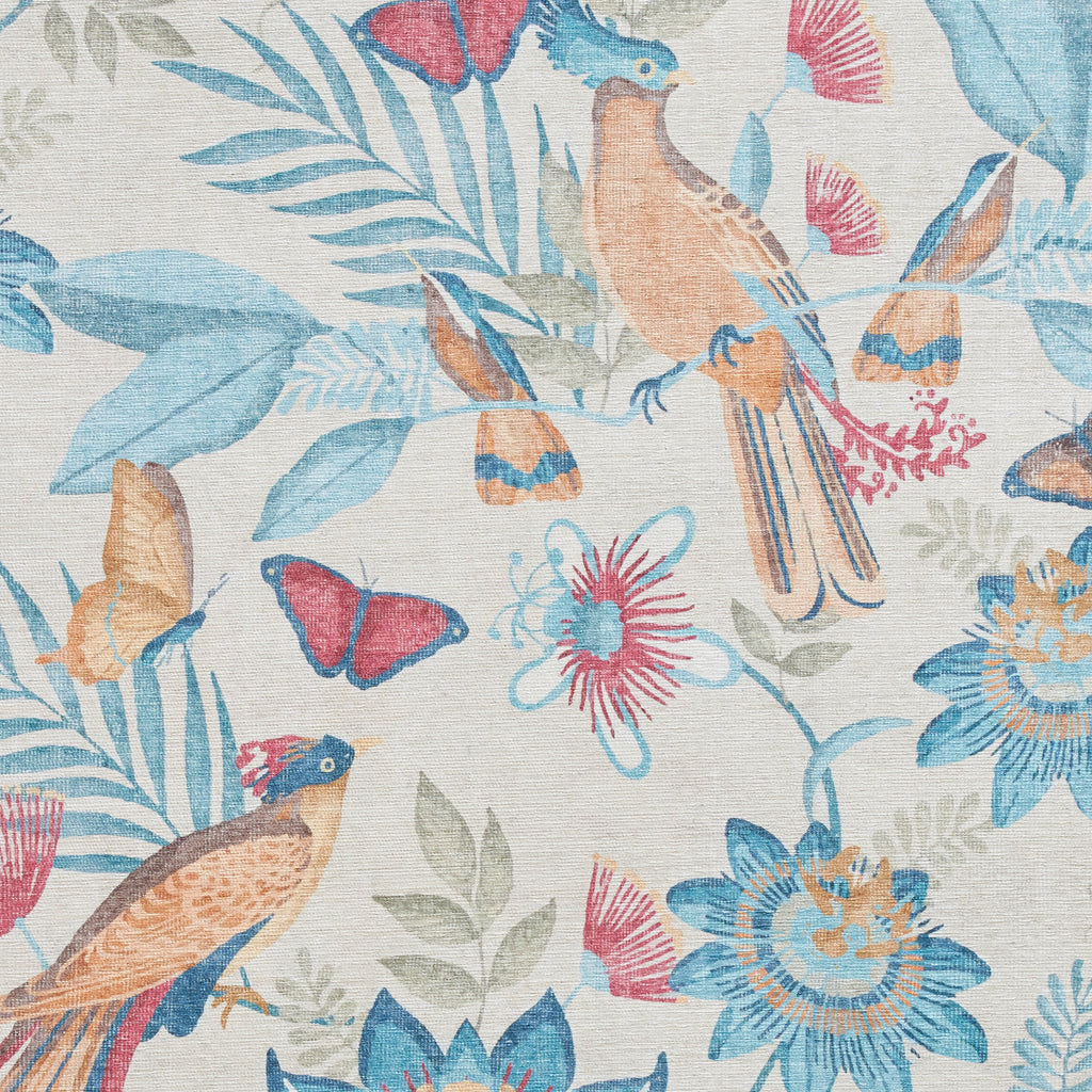 Amya - Tropical Birds - Blue - Catherine Lansfield - Think Rugs