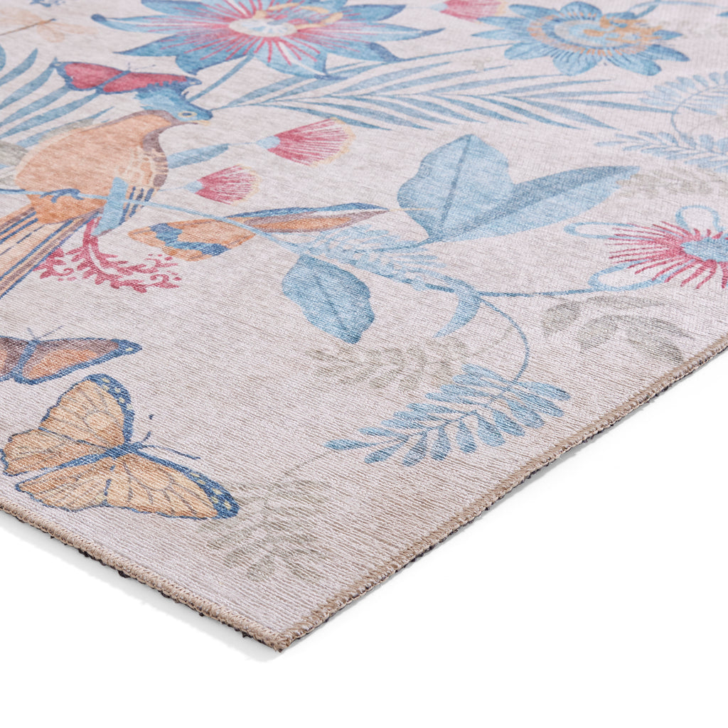 Amya - Tropical Birds - Blue - Catherine Lansfield - Think Rugs