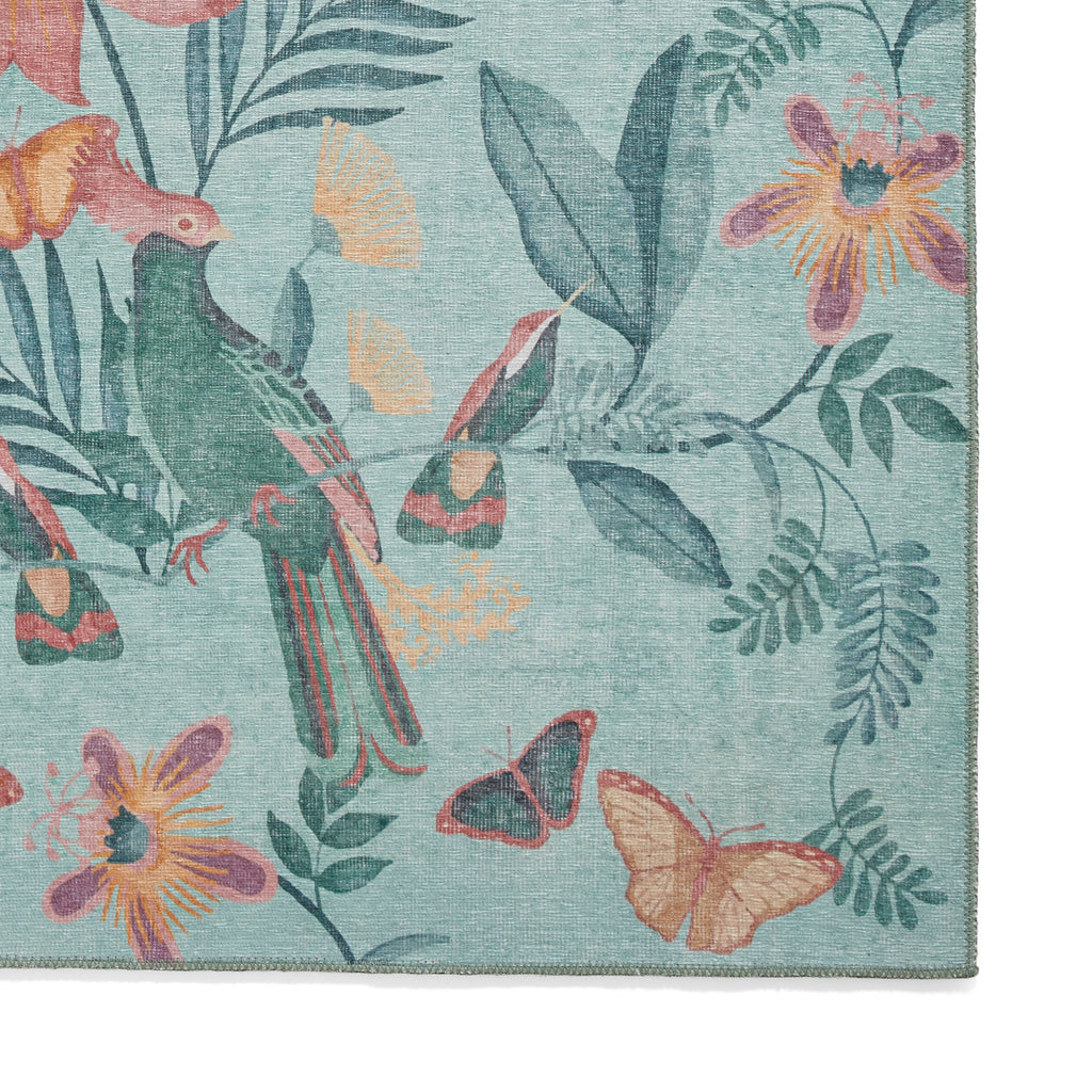 Amya - Tropical birds - Green- Catherine Lansfield - Think Rugs