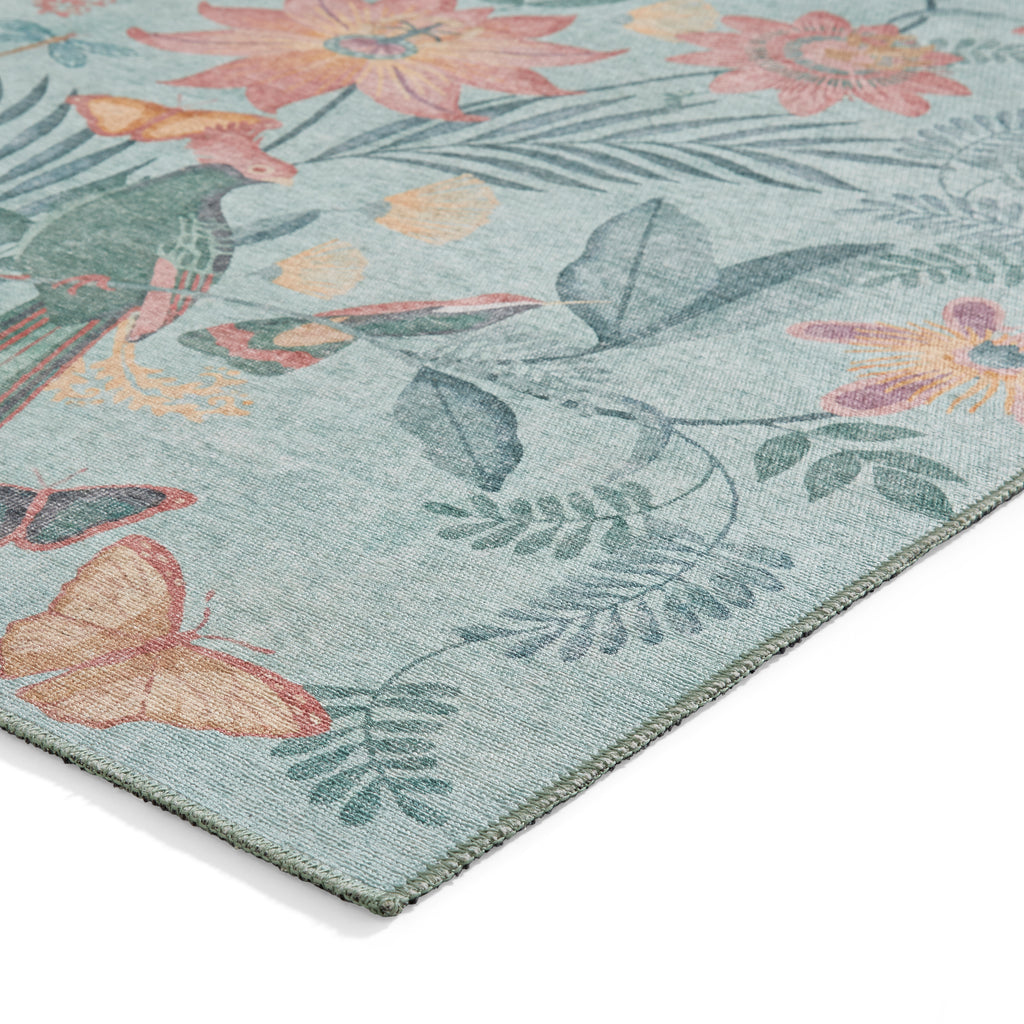 Amya - Tropical birds - Green- Catherine Lansfield - Think Rugs