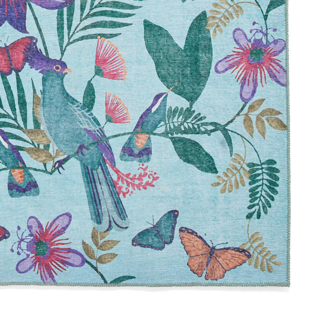 Amya - Tropical Birds - Purple -  Catherine Lansfield - Think Rugs