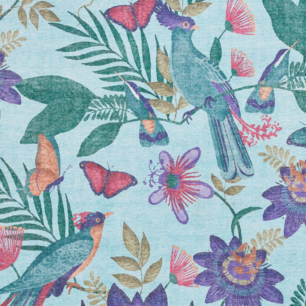 Amya - Tropical Birds - Purple -  Catherine Lansfield - Think Rugs