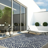 Antibes - Indoor / Outdoor - AN04 - Blue / White Linear - Asiatic London