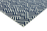 Antibes - Indoor / Outdoor - AN04 - Blue / White Linear - Asiatic London
