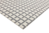Antibes - Indoor / Outdoor - AN03 - White / Grey Grid- Asiatic London