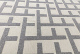 Antibes - Indoor / Outdoor - AN03 - White / Grey Grid- Asiatic London
