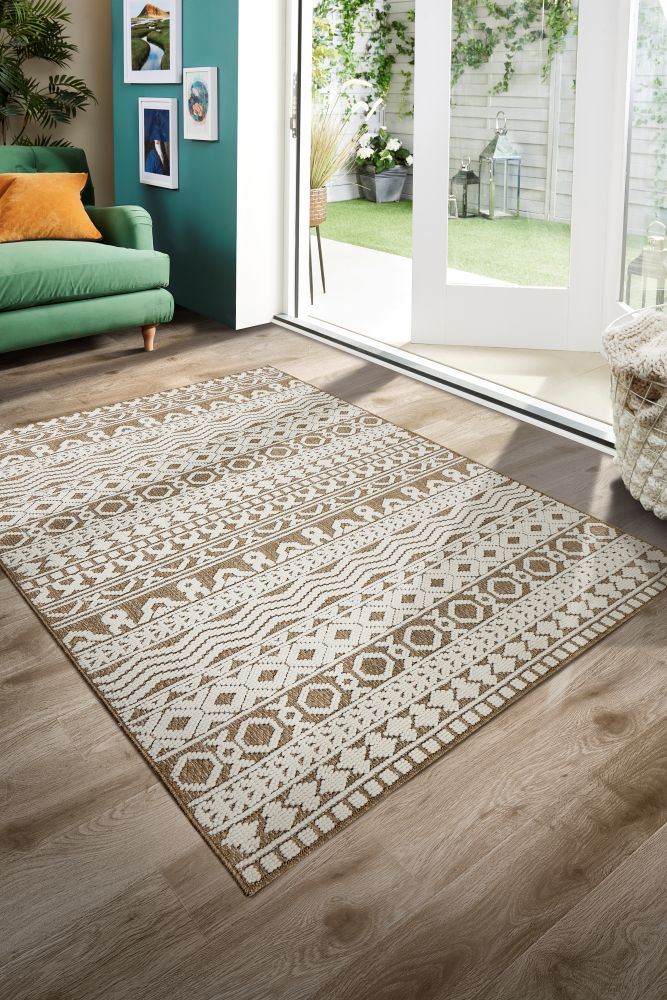 Atlas Weave - Graphic- Coffee-  Pheonox Rugs