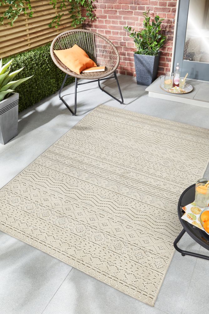 Atlas Weave - Graphic- Cream-  Pheonox Rugs