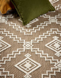 Atlas Weave - Diamond - Coffee-  Pheonox Rugs