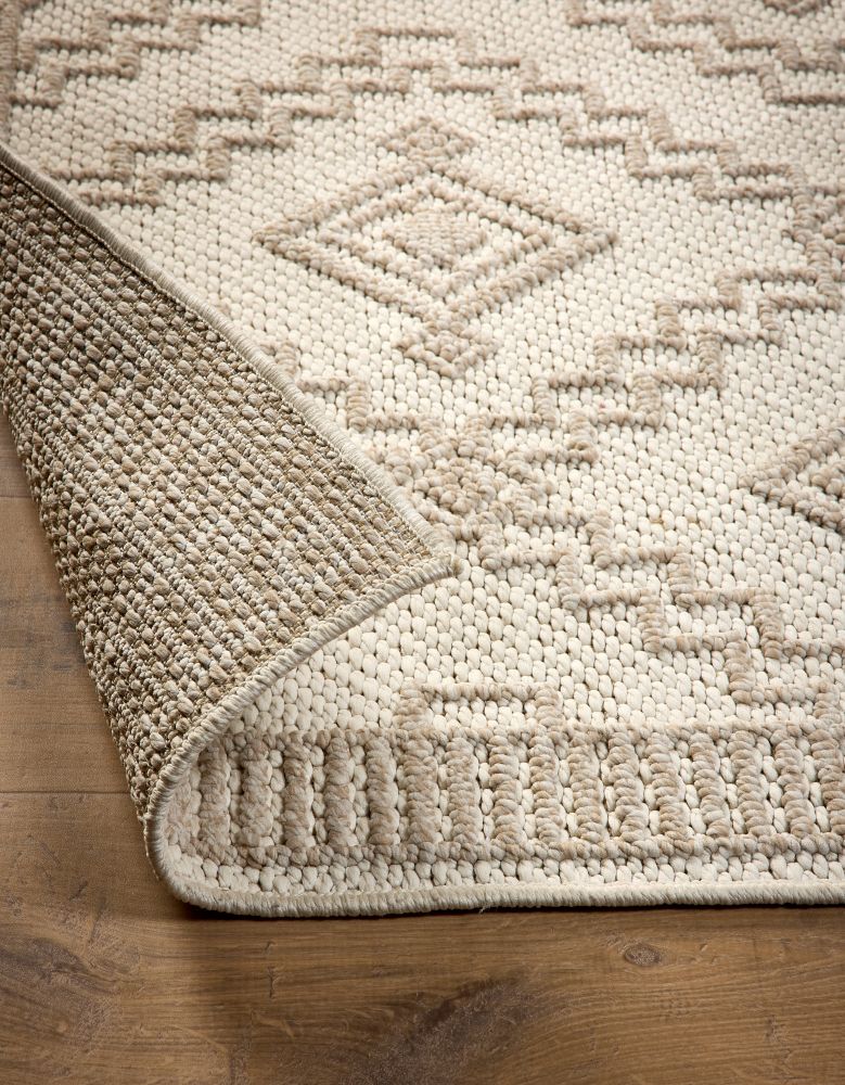 Atlas Weave - Diamond -  Cream-  Pheonox Rugs