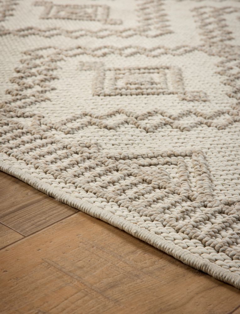 Atlas Weave - Diamond -  Cream-  Pheonox Rugs