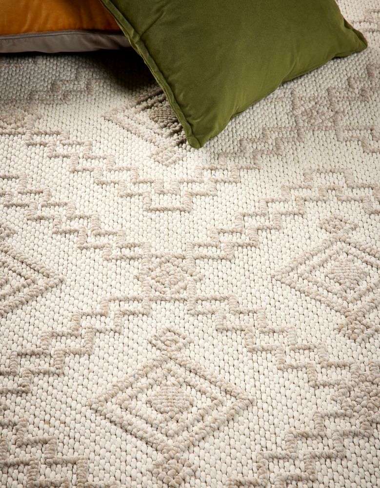 Atlas Weave - Diamond -  Cream-  Pheonox Rugs