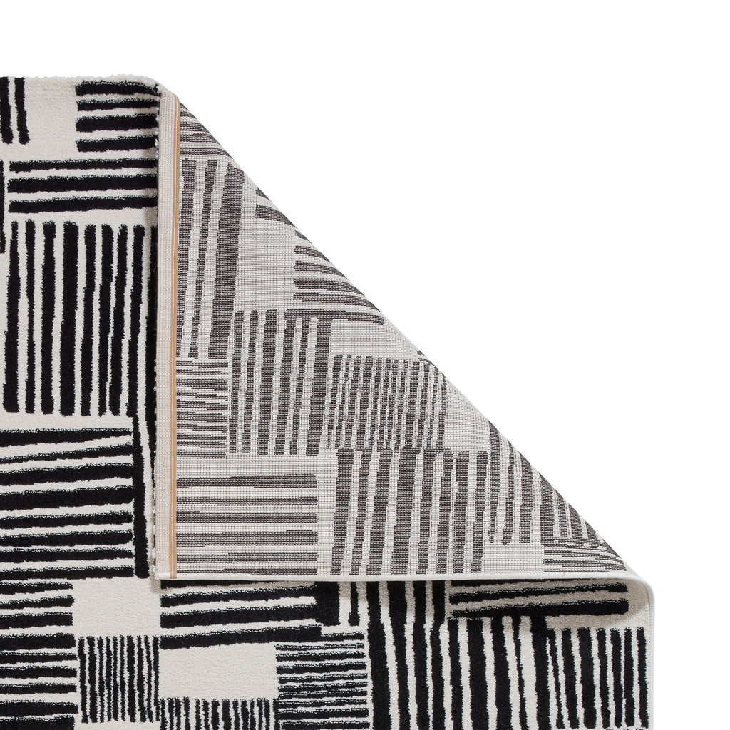 Blocks - Black -  Catherine Lansfield - Think Rugs