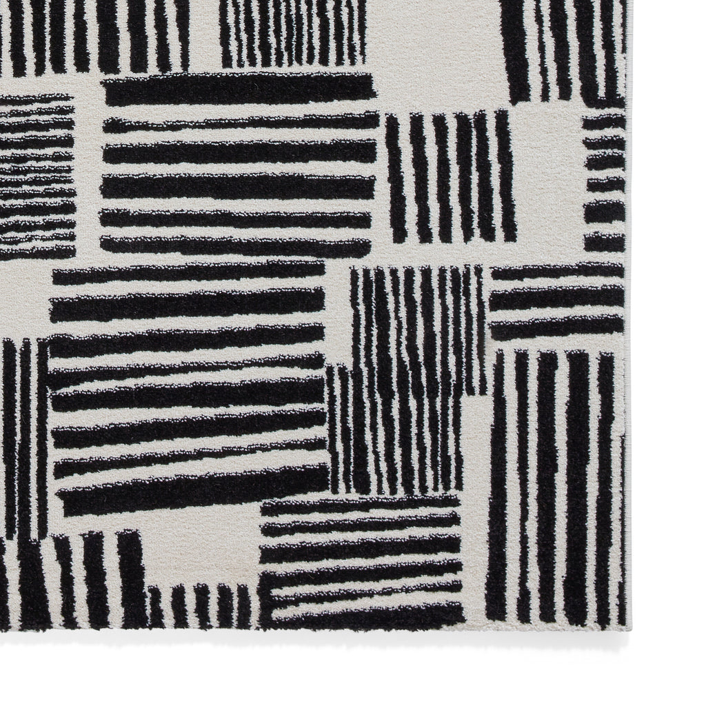 Blocks - Black -  Catherine Lansfield - Think Rugs