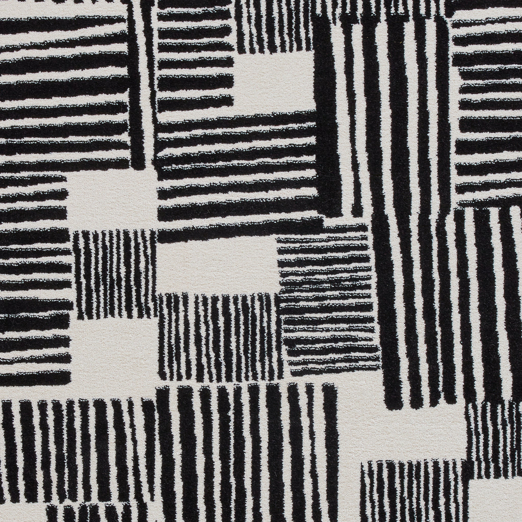 Blocks - Black -  Catherine Lansfield - Think Rugs