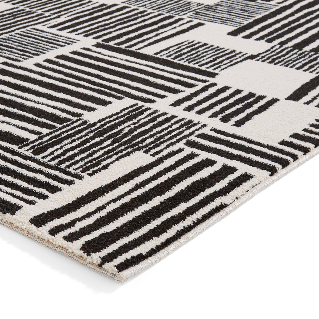 Blocks - Black -  Catherine Lansfield - Think Rugs