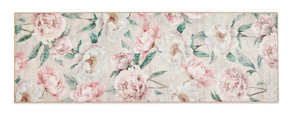 Blooming Peonies - Pink - British Botanicals - Washable - Hug Rug - Rugs