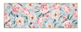 Blooming Peonies - Blue - British Botanicals - Washable - Hug Rug - Rugs