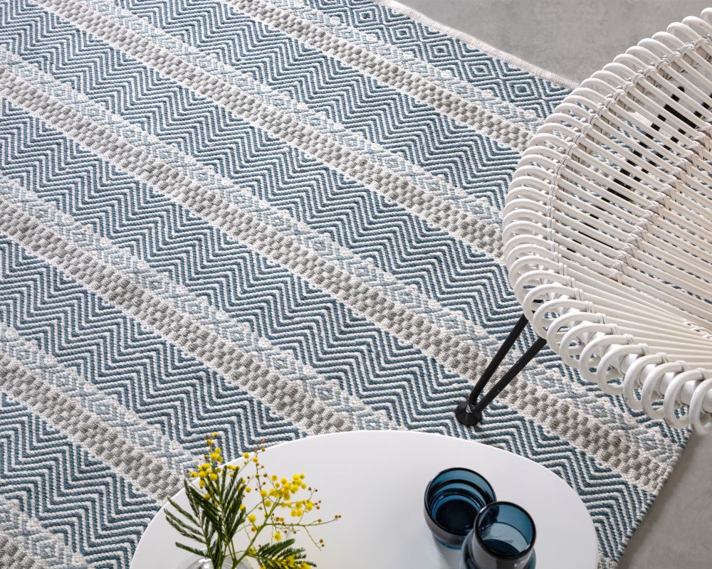 Boardwalk - Indoor / Outdoor - Blue Multi- Asiatic London