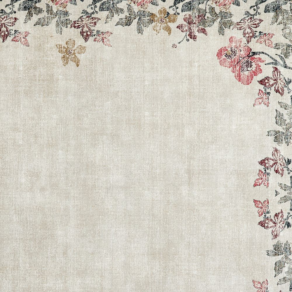 Botanical Border - British Botanicals - Washable - Hug Rug - Rugs