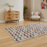 Coral Modern Geometric Multi H1059