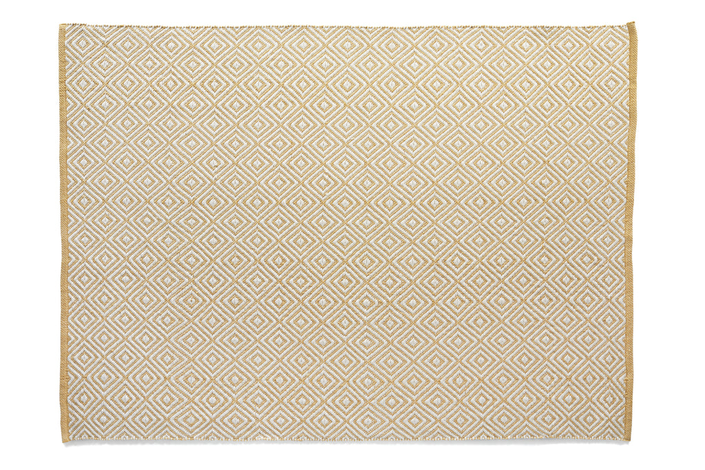 Hug Rug Woven- Diamond- Gold- Washable- Phoenox Rugs