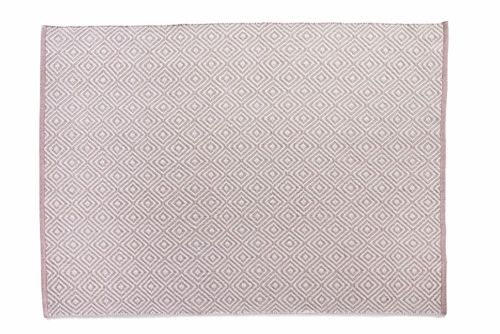 Hug Rug Woven- Diamond- Rose- Washable- Phoenox Rugs