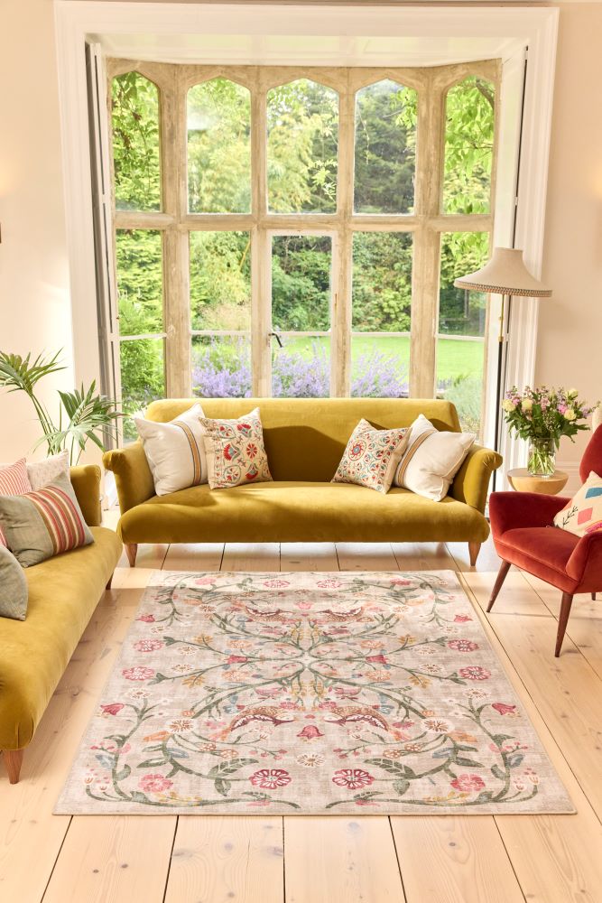 Heritage Garden - British Botanicals - Washable - Hug Rug - Pheonox Rugs