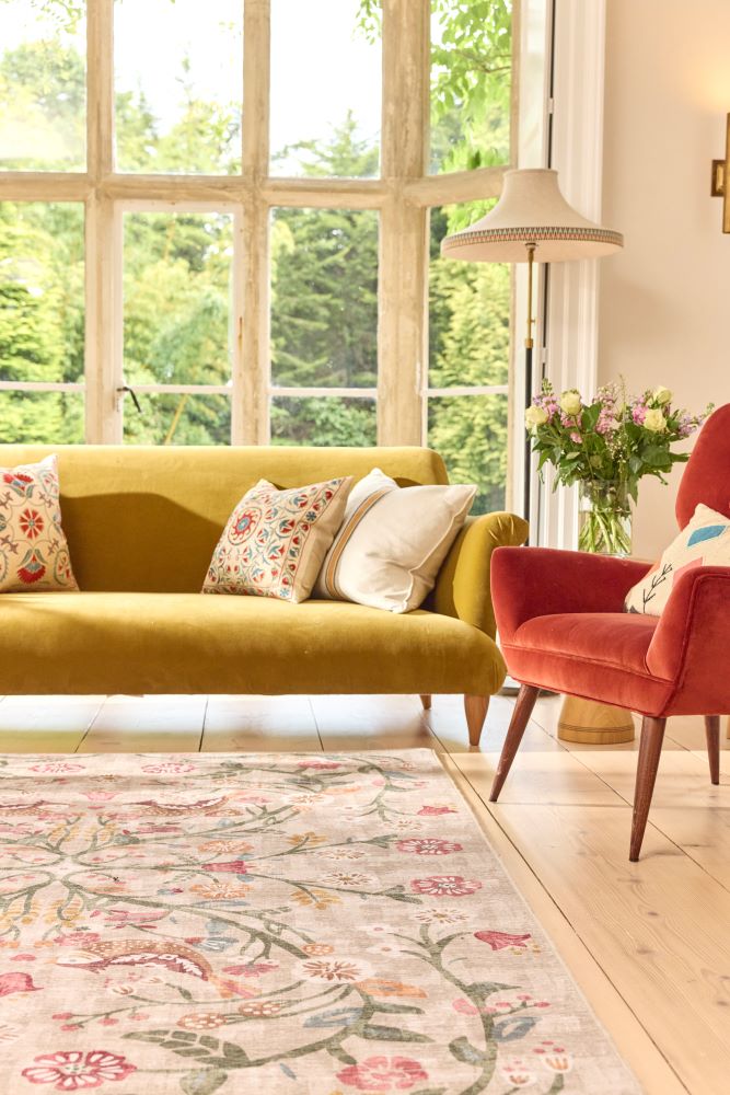 Heritage Garden - British Botanicals - Washable - Hug Rug - Pheonox Rugs