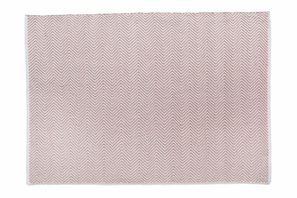 Hug Rug Woven-Herringbone- Rose - Washable- Phoenox Rugs