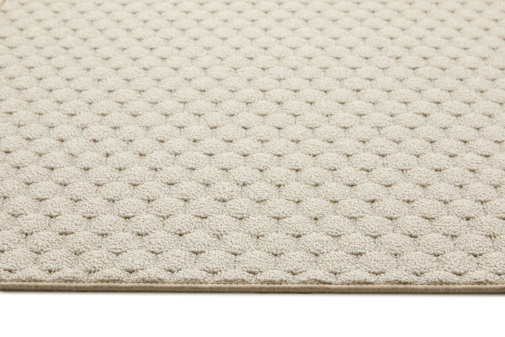 My Sculptured Collection - Textured - Honeycomb- Ivory -  Washable-  Phoenox Rug