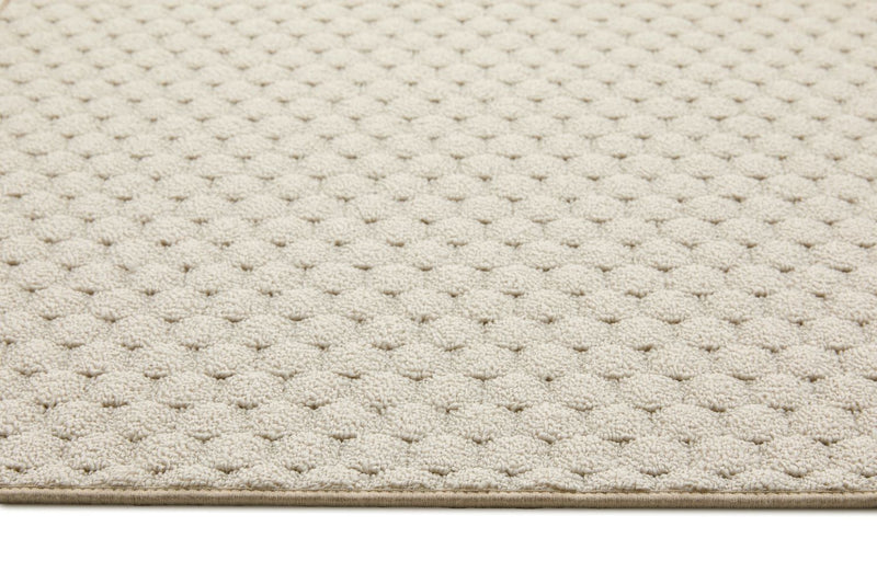 My Sculptured Collection - Textured - Honeycomb- Ivory -  Washable-  Phoenox Rug