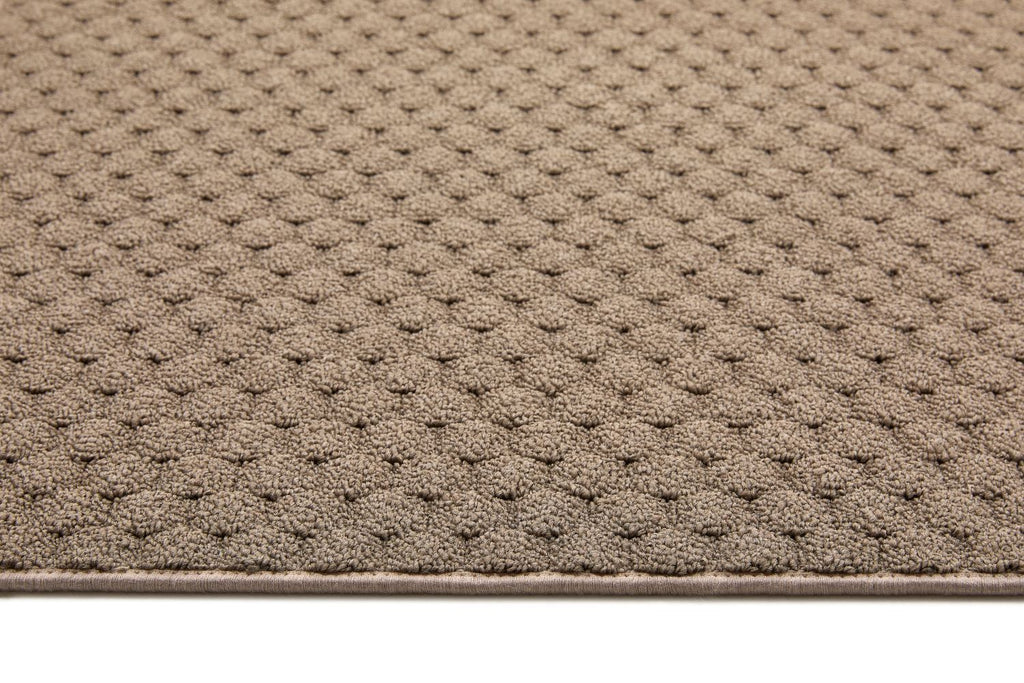 My Sculptured Collection - Textured - Honeycomb- Mink -  Washable-  Phoenox Rugs
