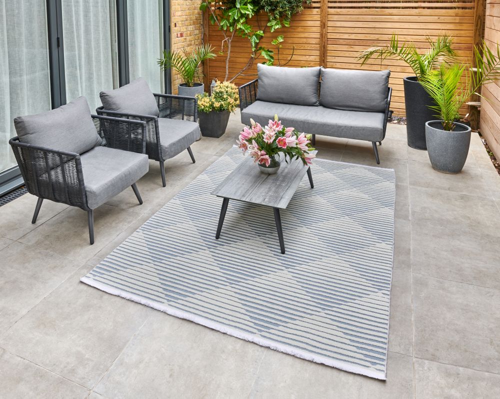 Jazz - Indoor / Outdoor - JAZ08 - Blue  -  Rama (Concept Looms)