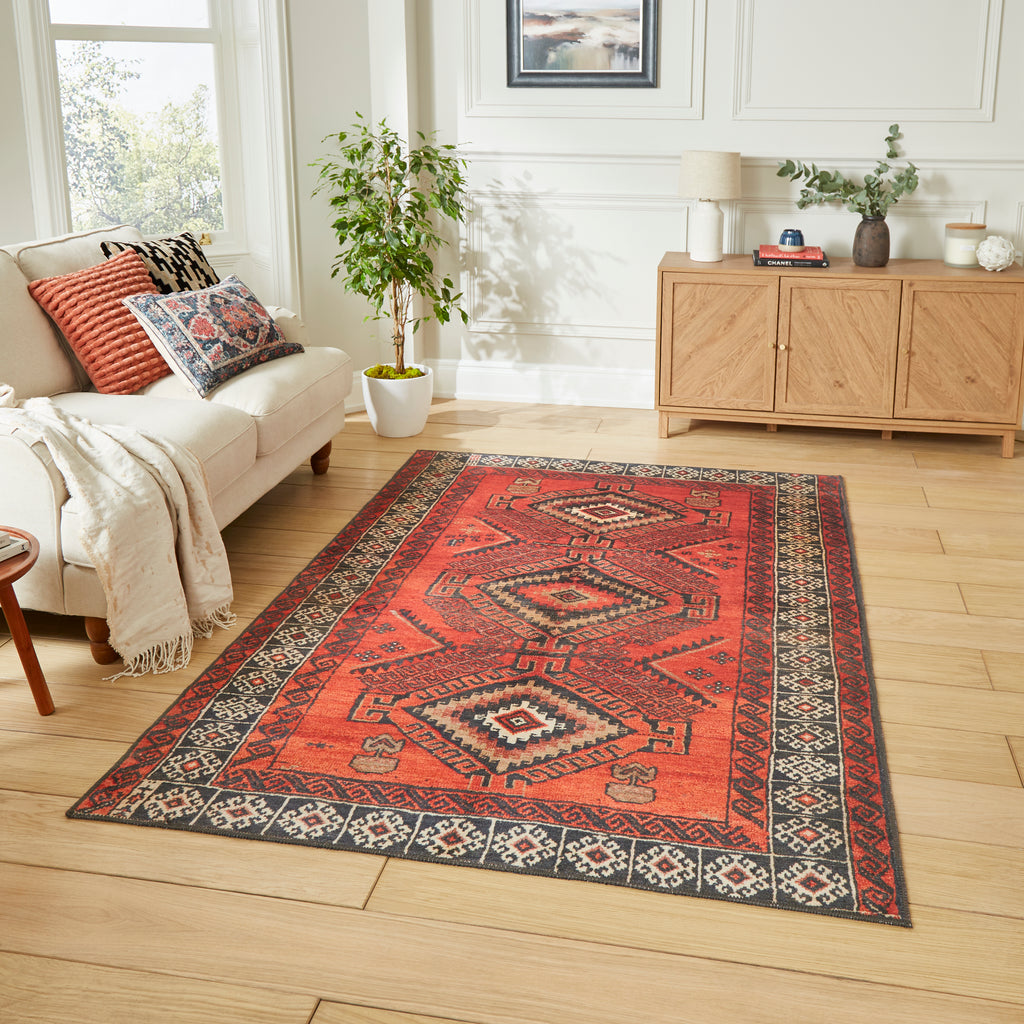 Kashmar Washable - Traditional - 2016 - Red - Think Rugs